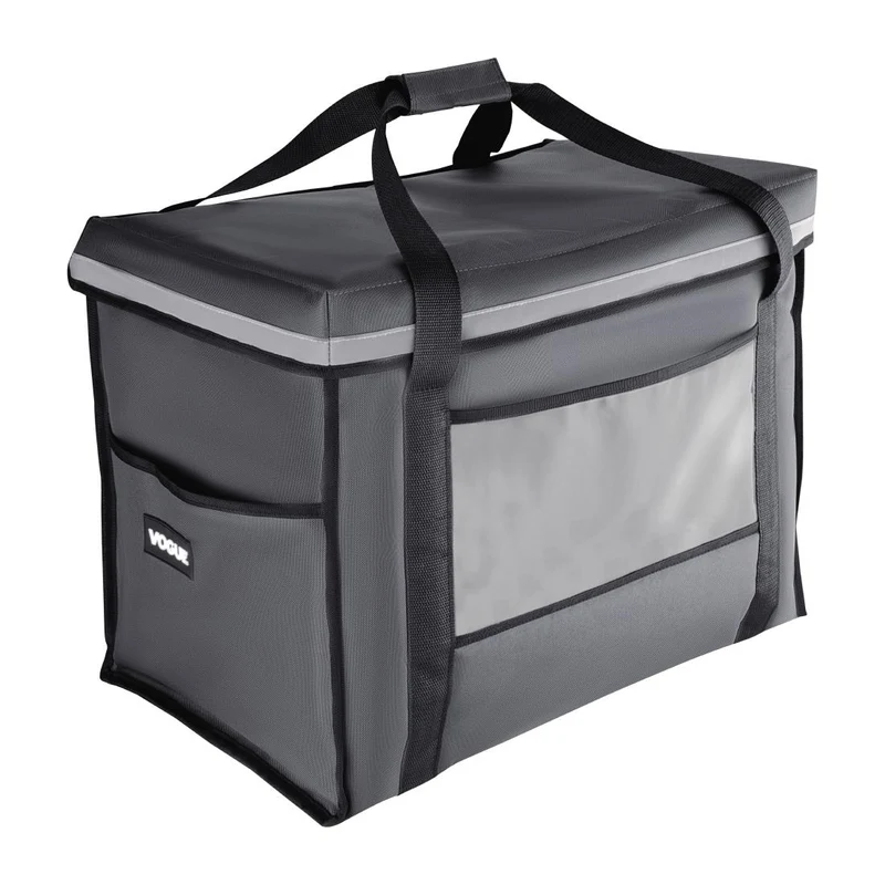 Sac de livraison isotherme pliant Vogue gris 540 x360 x 430 mm