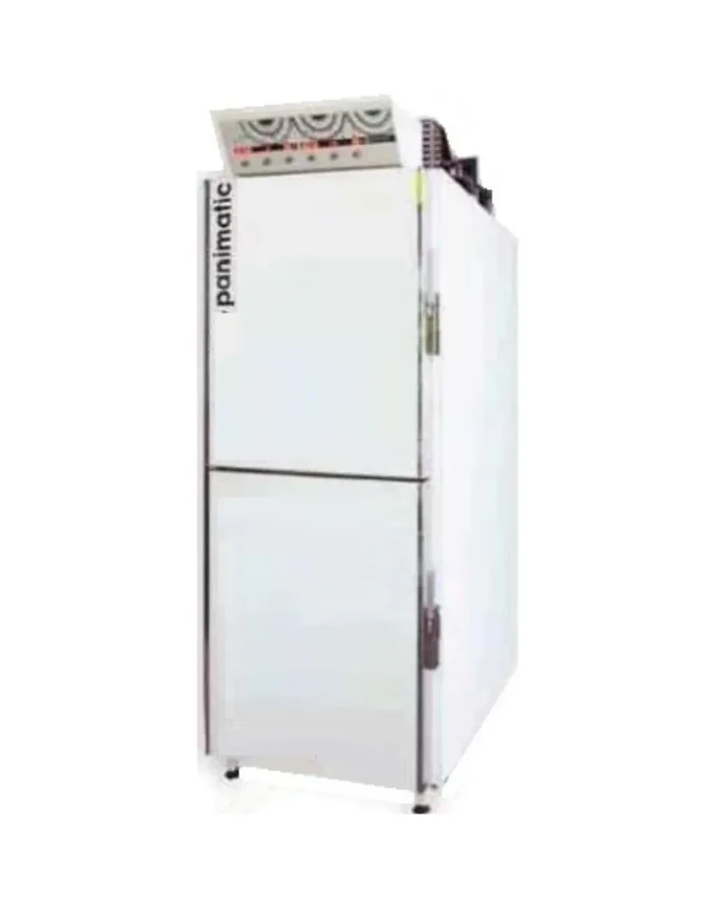 Armoire de fermentation - Chambre de pousse - 2 portes à 2 vantaux de 18 étages pour filets 600x800 - 18 grilles sans couches