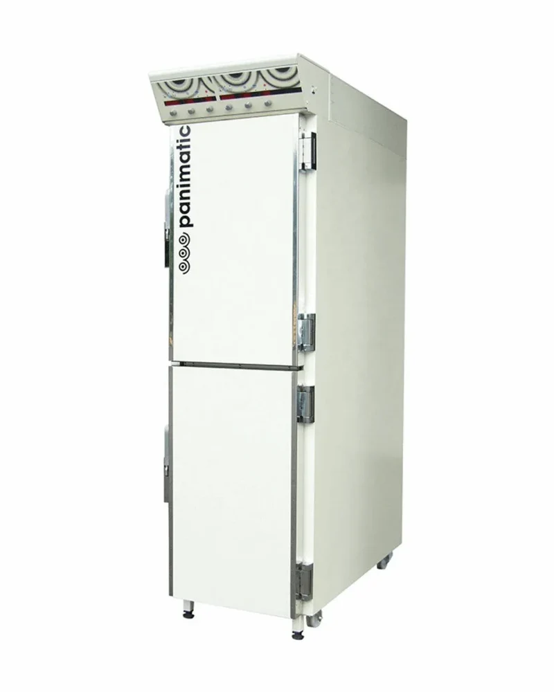 Armoire de fermentation - Chambre de pousse - 2 portes à 2 vantaux de 18 étages pour filets 600x800 - 18 grilles et 18 couches
