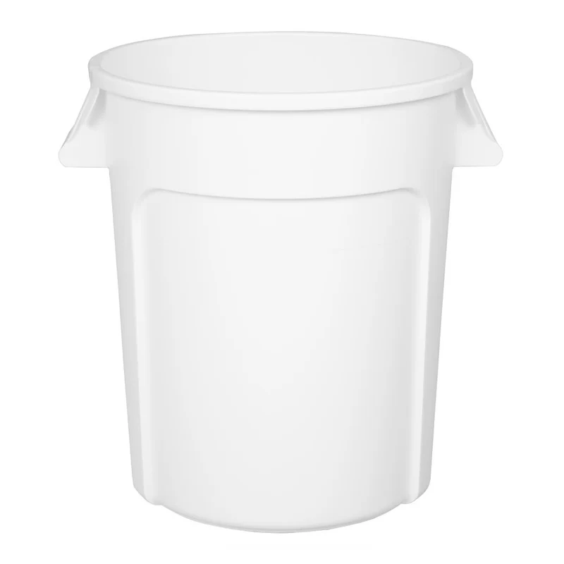 Conteneur en polypropylène rond blanc Vogue 76L