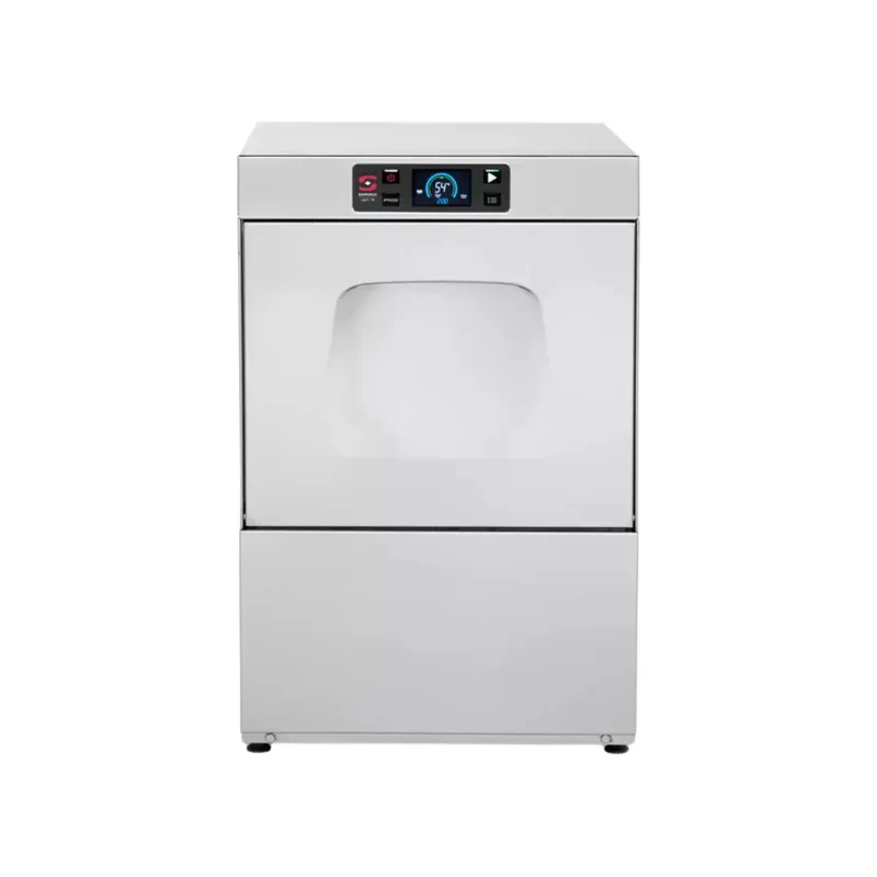 Lave-verre panier 400x400mm + pompe de vidange - 470x540x710mm - Passage : 300mm - 3,05 kW