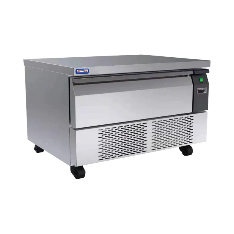 Meuble bloc réfrigéré 1 tiroir double température 78 litres