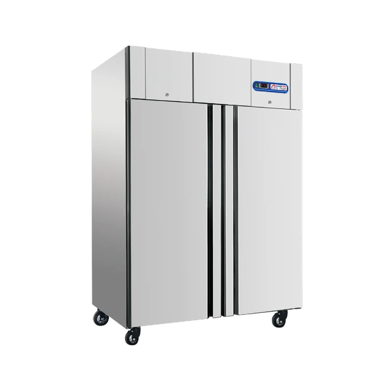Armoire réfrigérée emboutie 2 portes pleines positive/négative 1220 L