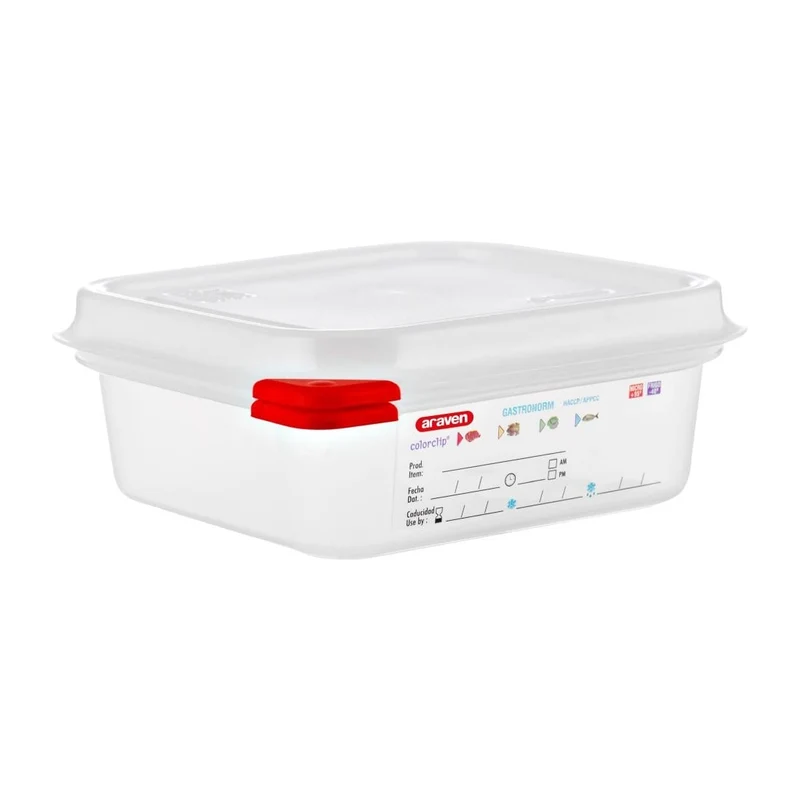Boîtes alimentaires en polypropylène GN 1/6 Araven 1,1L (lot de 4)