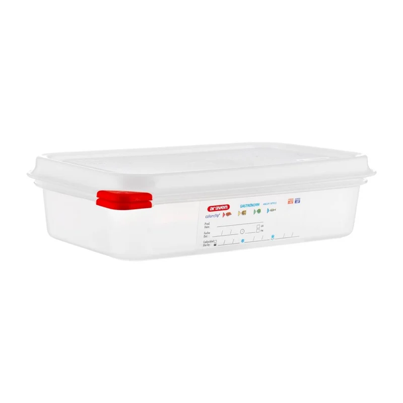 Boîtes alimentaires en polypropylène GN 1/4 Araven 1,8L (lot de 4)