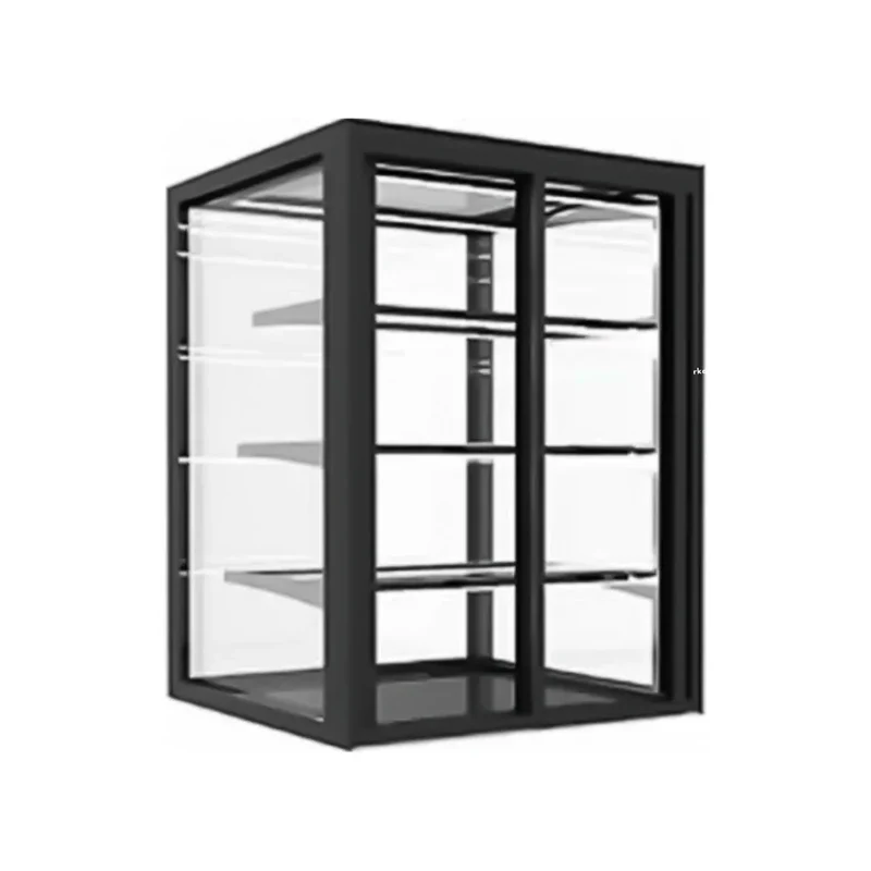 Vitrine de présentation neutre 3 niveaux à poser - 1000