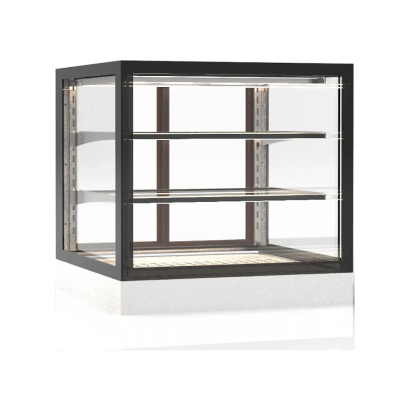 Vitrine de présentation chaude 3 niveaux à poser - 1000