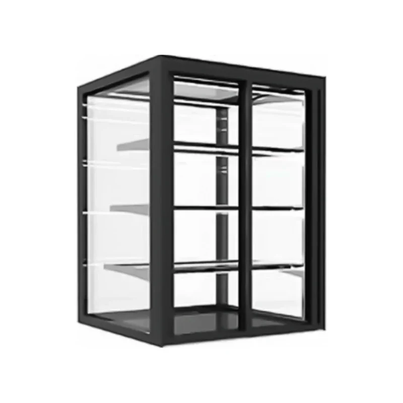 Vitrine de présentation neutre 1 niveau à poser - 1200