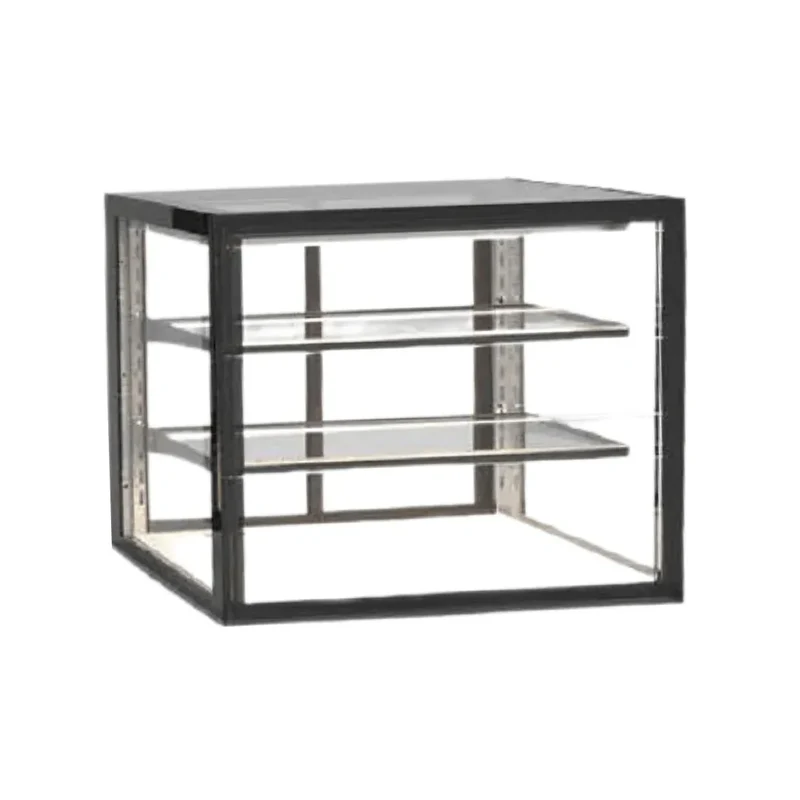 Vitrine de présentation neutre 3 niveaux à poser - 600