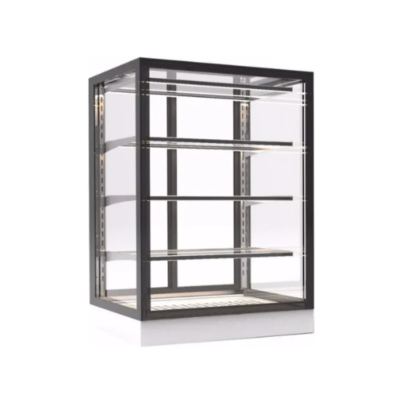 Vitrine de présentation chaude libre service 4 niveaux à poser - 600
