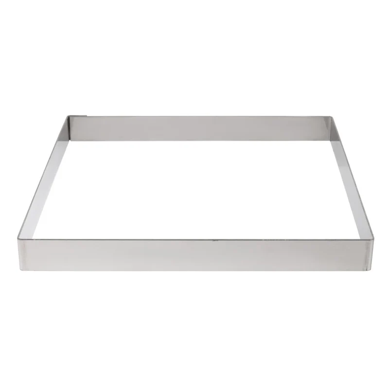 Cercle à tarte carré inox De Buyer 200 x 20mm