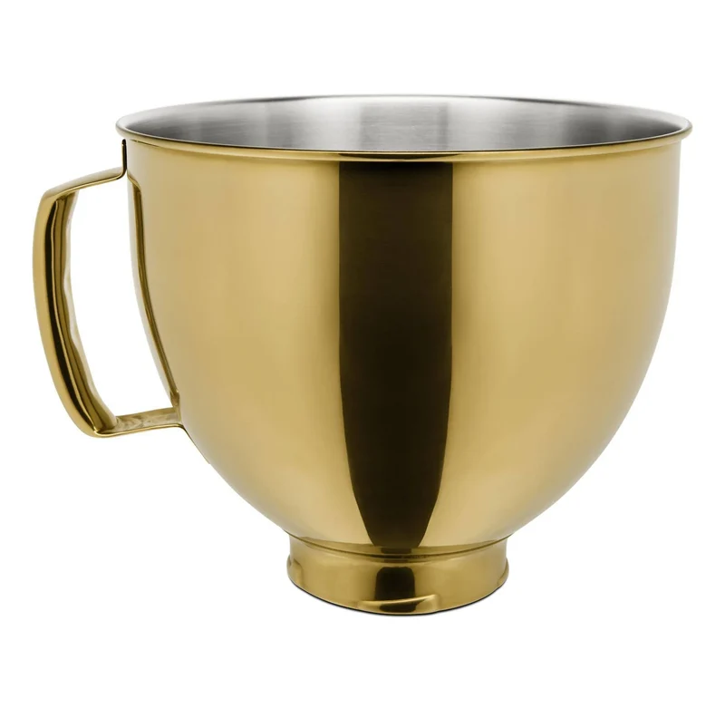5qt Radiant Gold Stainless Steel Bowl