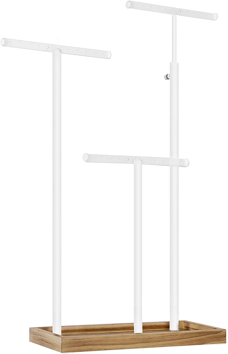 SONGMICS 2-in-1 Jewelry Display Stand Holder, Jewelry Rack Tree