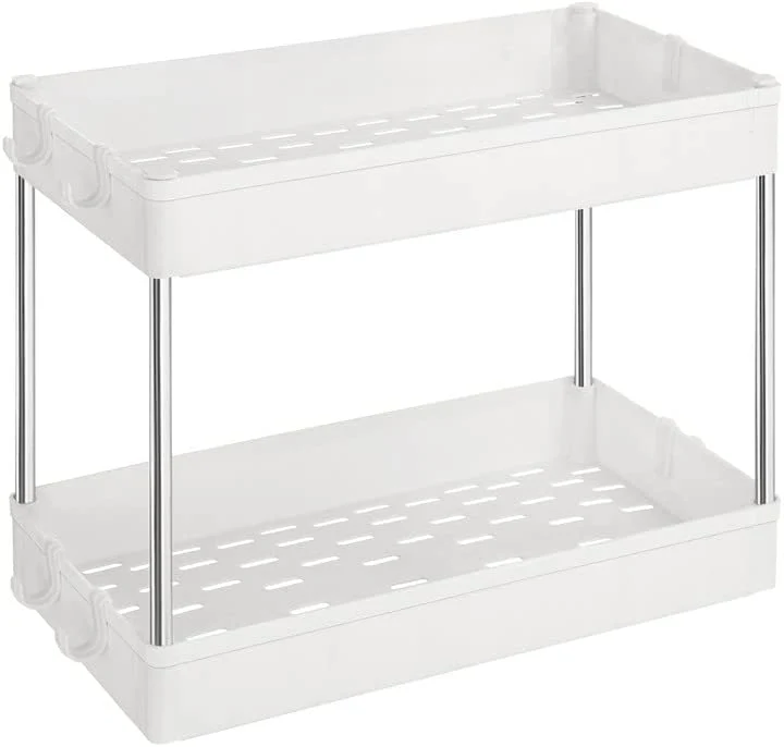 SONGMICS Under Sink Organizers and Storage, 2-Tier Bathroom Organizer Under Sink