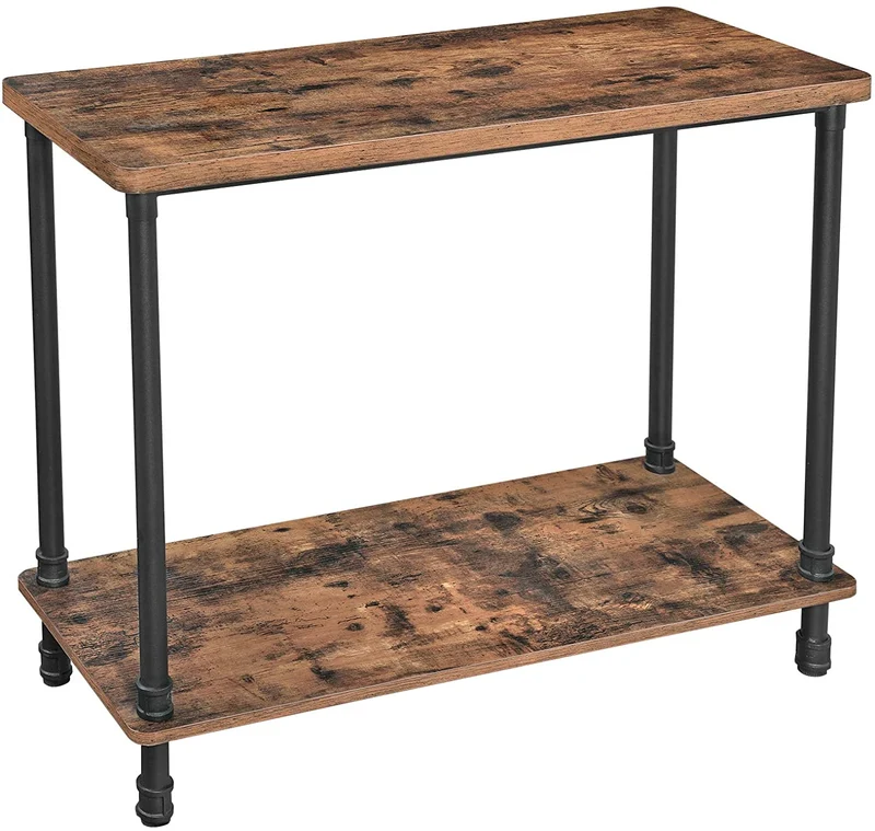 VASAGLE Console Table, for Living Room, Rustic Brown