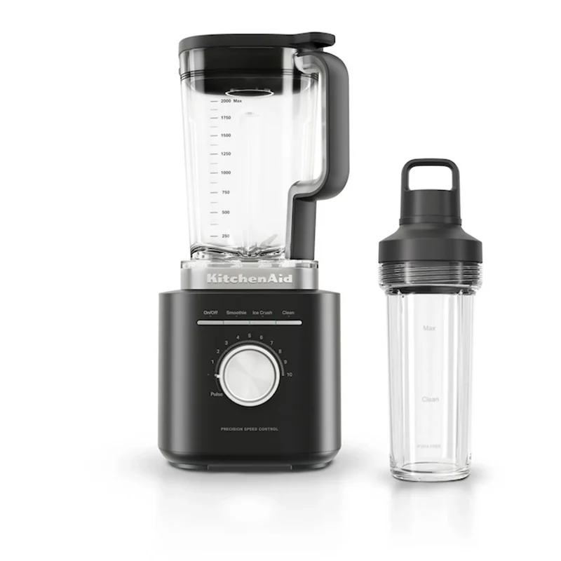 Pure Power Blender With Personal Blender Jar - Black Matte