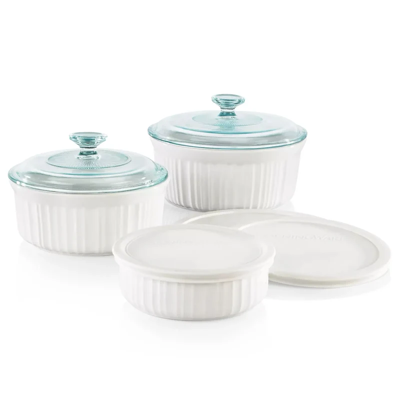 French White 8-Piece Bakeware Set