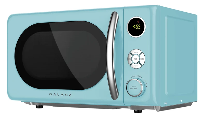 Galanz Retro 0.7 Cu Ft Countertop Microwave Oven - 700 Watts, Blue