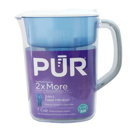 Pur 7 Cup Water Pitcher Filtration System - White/Blue