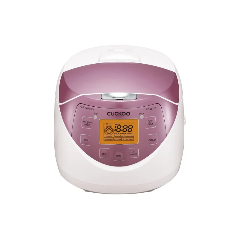 6-Cup Micom Rice Cooker - Pink/White