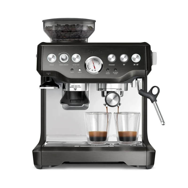 Espresso Machine - Black Stainless Steel