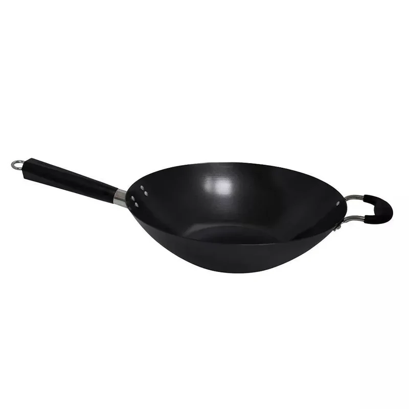 14" Coated Wok with Bakelite Handle - Black