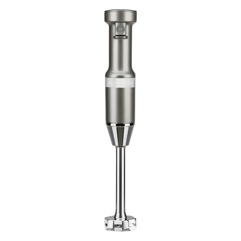 KitchenAid Corded 3-Speed Hand Blender Contour Silver: Immersion Handheld Blender, Dishwasher-Safe, BPA-Free, 180W
