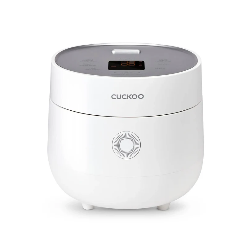 3-Cup Micom Rice Cooker and Warmer White: 9 Settings, Automatic Keep Warm, Timer, Dishwasher-Safe Parts