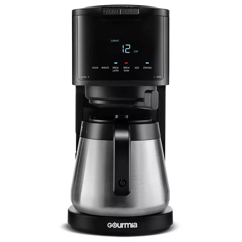 12 Cup Drip Coffee Maker with Thermal Carafe Black- Stainless Steel