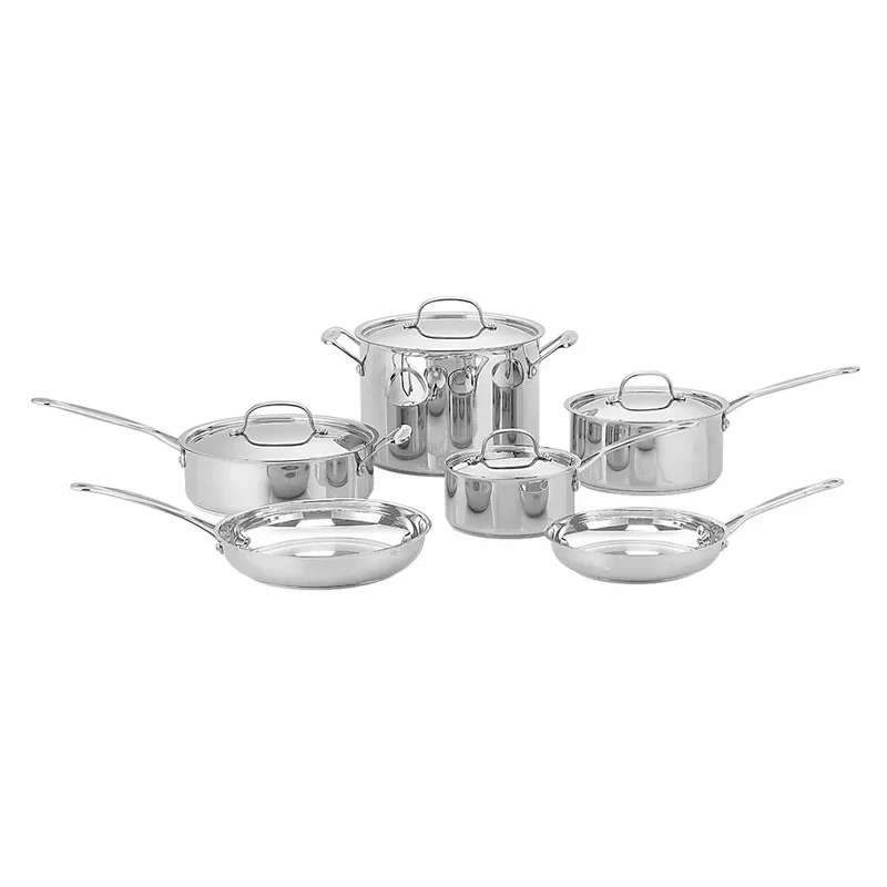 Chef's Classic 10pc Stainless Steel Cookware Set - 77-10