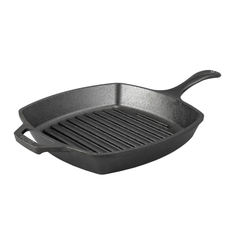 Cast Iron Square Grill Pan - 10.5 Inch