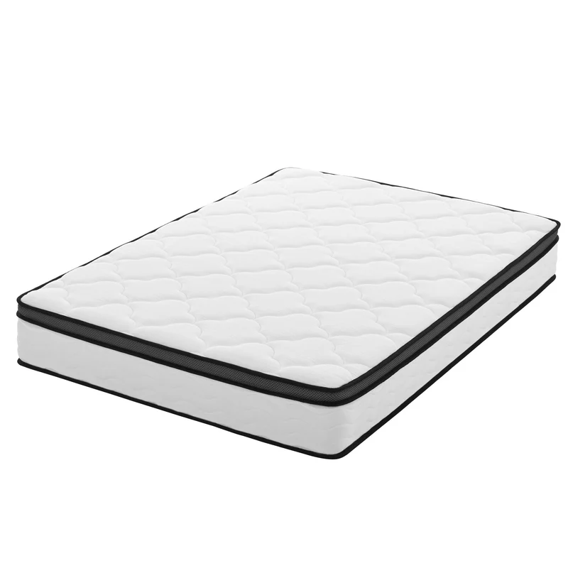 12" Hybrid Mattress With Pocket Coils and Memory Foam, Medium Firm