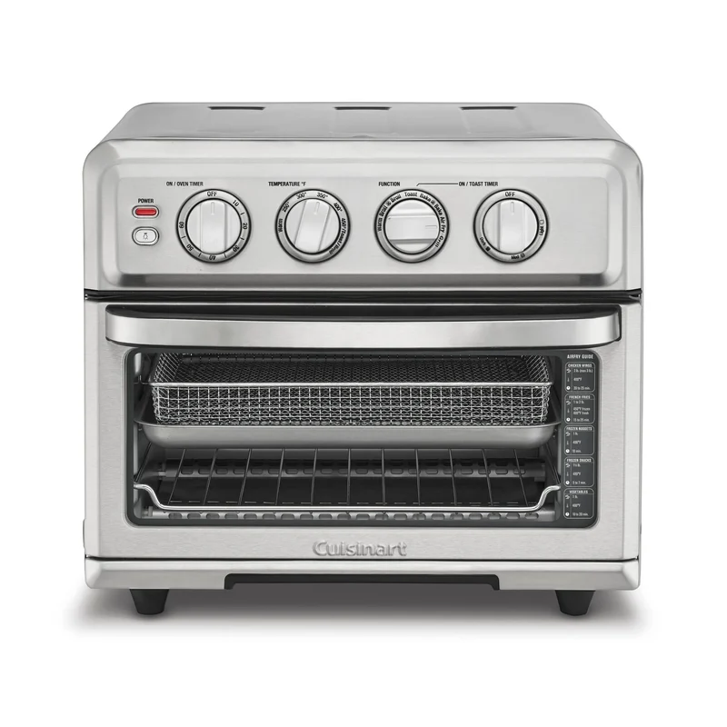 Air Fryer Toaster Oven with Grill Silver