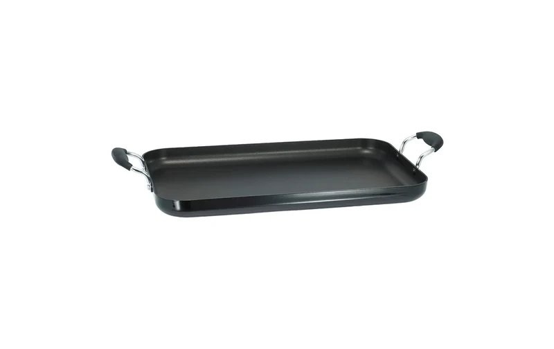 T-fal 18"x11" Double Burner Griddle, Nonstick Cookware Black