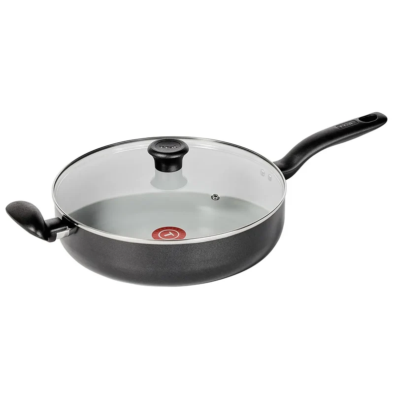 Simply Cook 5qt Ceramic Nonstick Saute with Lid Black