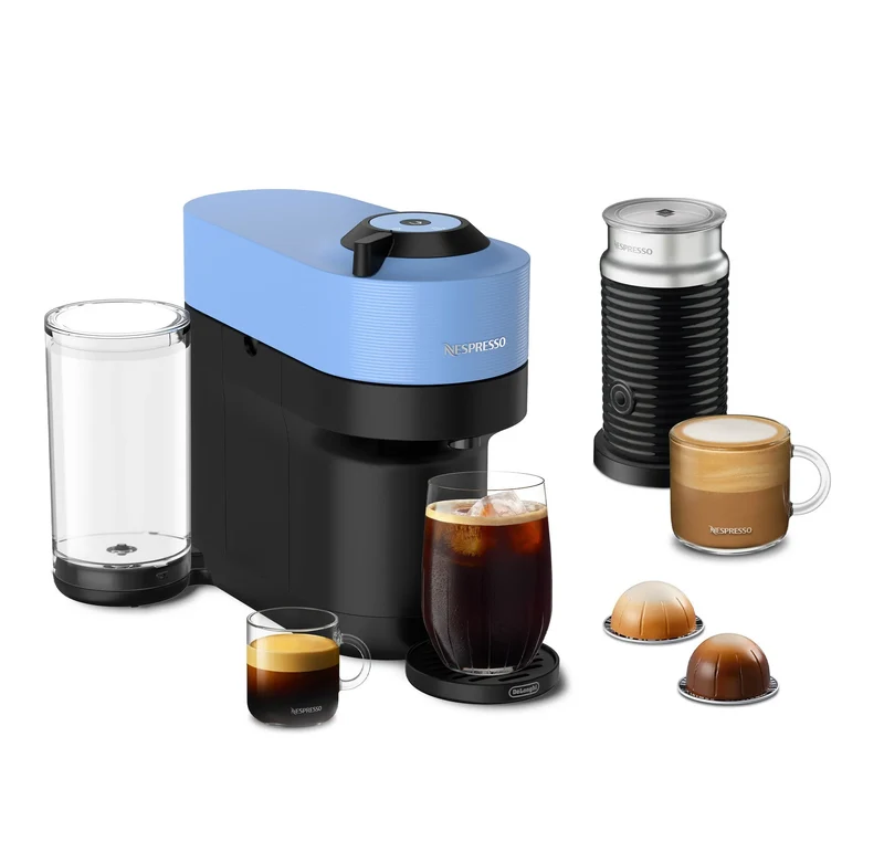 Coffee Machine with Aeroccino - Blue