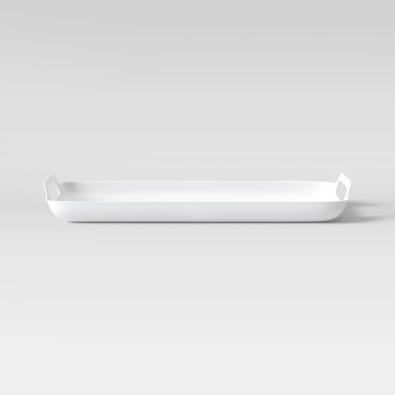 Plastic Serving Platter - Beige
