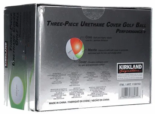 Three-Piece Urethane Cover Golf Balls - 2 Dozen