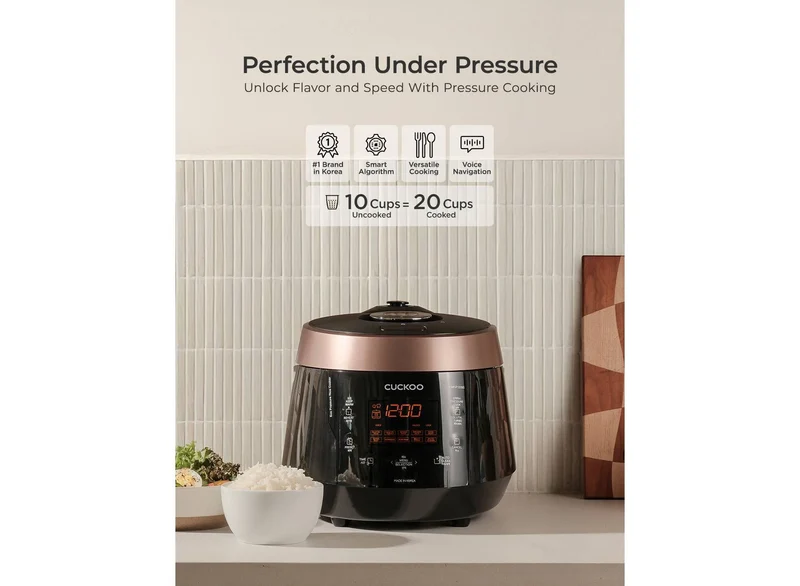 10-Cup Heating Pressure Rice Cooker