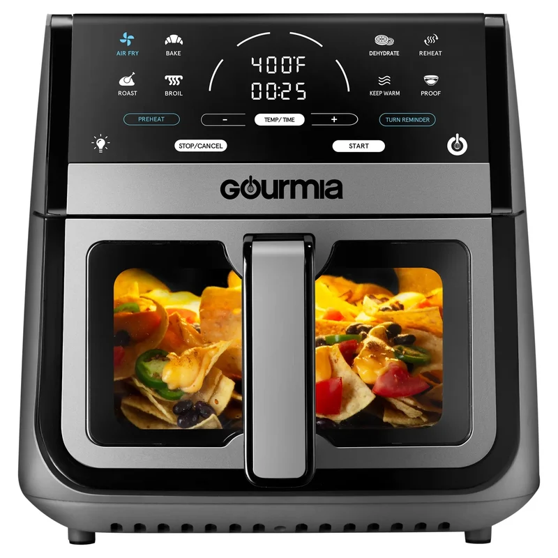 Digital 8 Qt Air Fryer - Gray