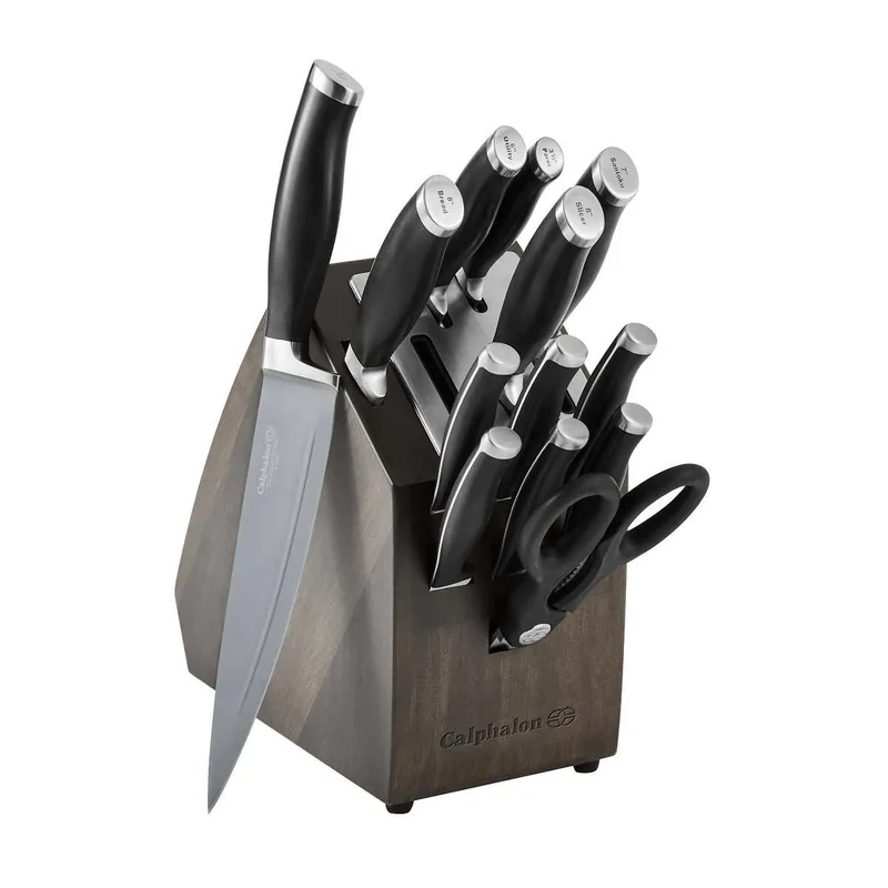 Calphalon Contemporary Non-Stick Cutlery SharpIN 14-Piece Knife Block Set