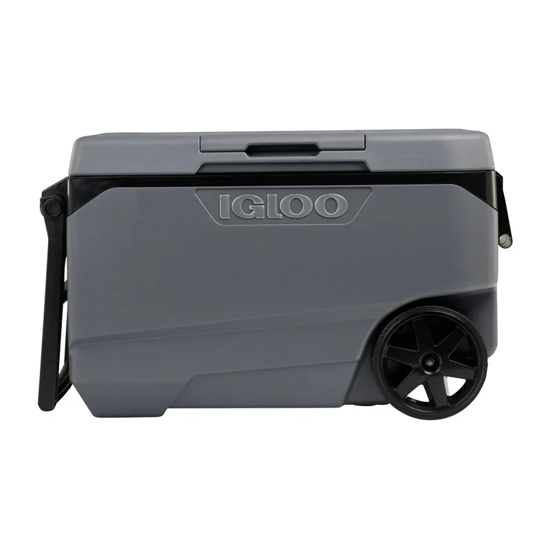 90QT MaxCold Rolling Cooler, 137-Can Capacity, All-Terrain Wheels, Heavy-Duty Poly Construction