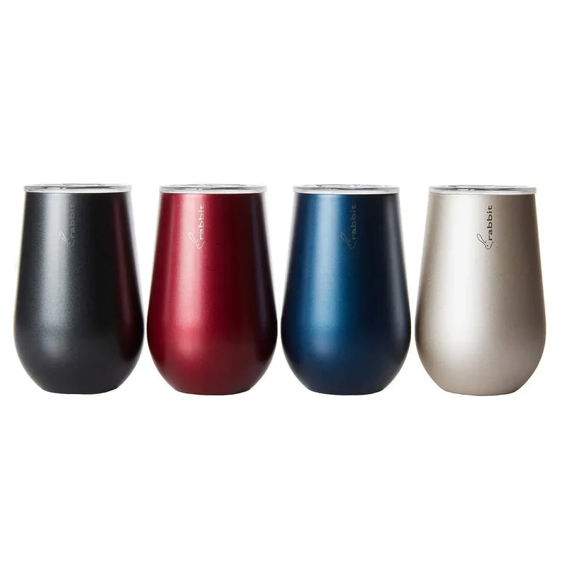 Stainless Steel Tumbler Set With Lids - 4 Pack