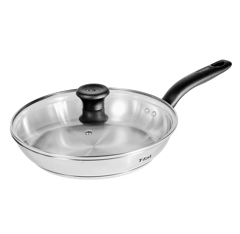 11" Stainless Steel Fry Pan with Lid