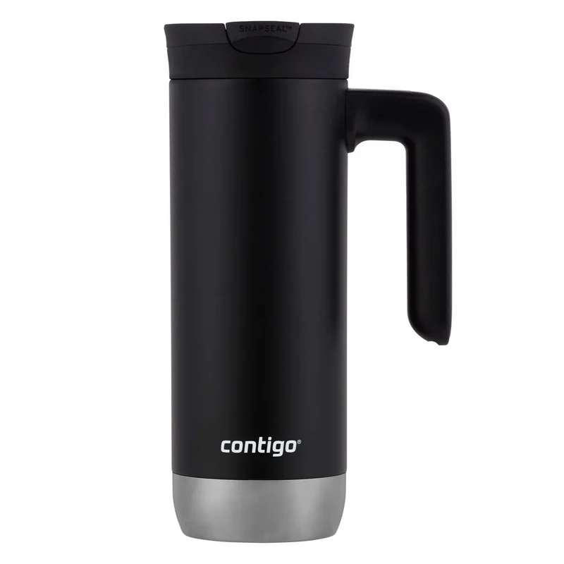 Insulated Stainless Steel Travel Mug with Handle - 20 oz