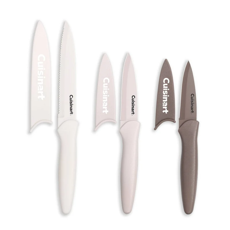 Nonstick Utility and Paring Knife Set - Cafe Au Lait