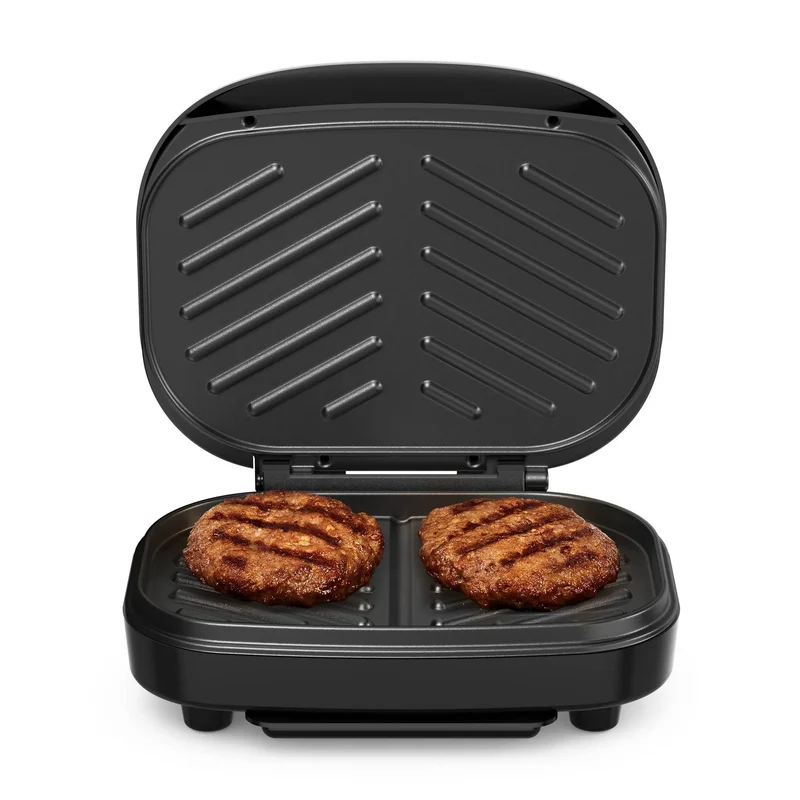 KitchenSmith 2-Burger Indoor Grill in Black