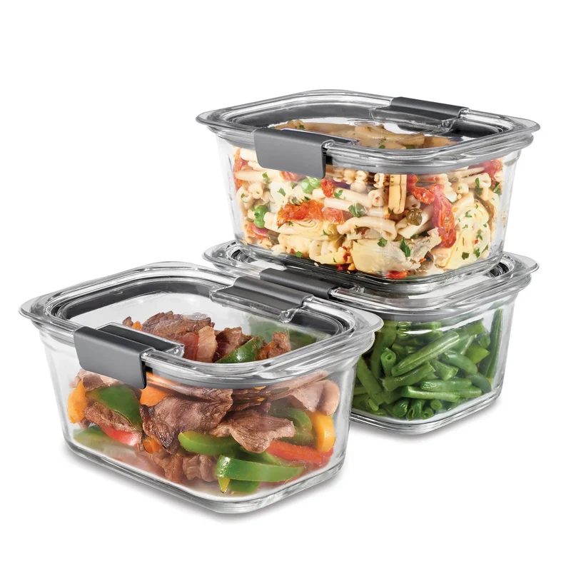 6pc Brilliance Glass Food Storage Containers