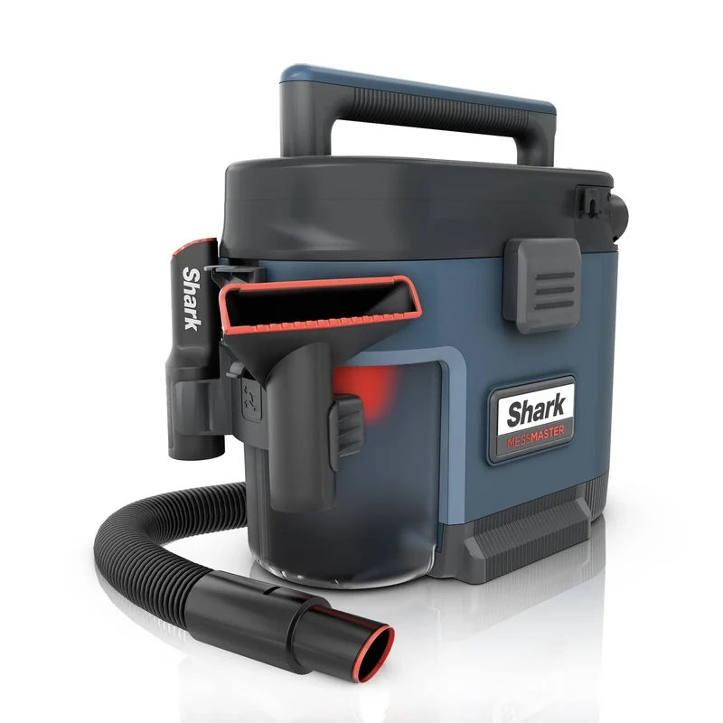 MessMaster Corded Wet And Dry Vacuum VS101 - Multi-Surface Shop Vac, Bagless, 20ft Cord, 950W, Blue