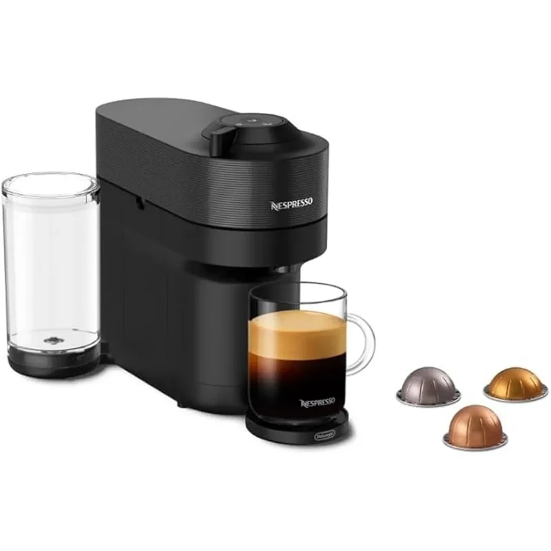 Vertuo Pop+ Single Serve Coffee and Espresso Machine by De'Longhi, Liquorice Black